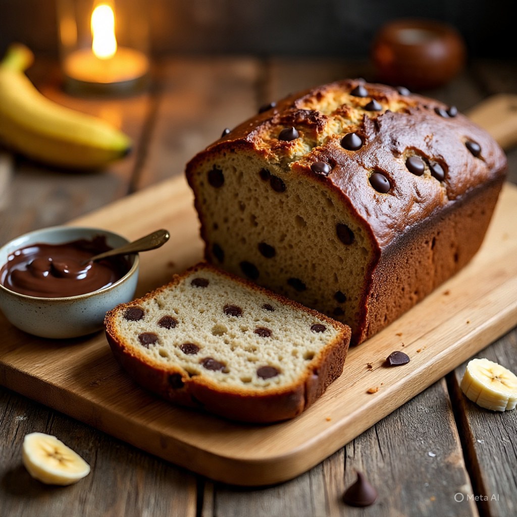 Eggless Banana Chocolate Chip Bread – A Perfect Coffee-Time&nbsp;Treat