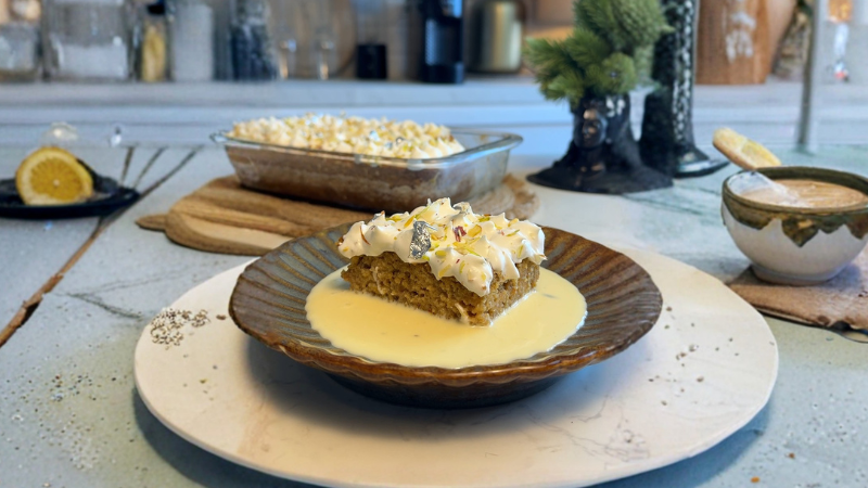 Eggless Panchamrit Tres Leches Recipe (Maha Shivratri Special, No-Cook Soak)