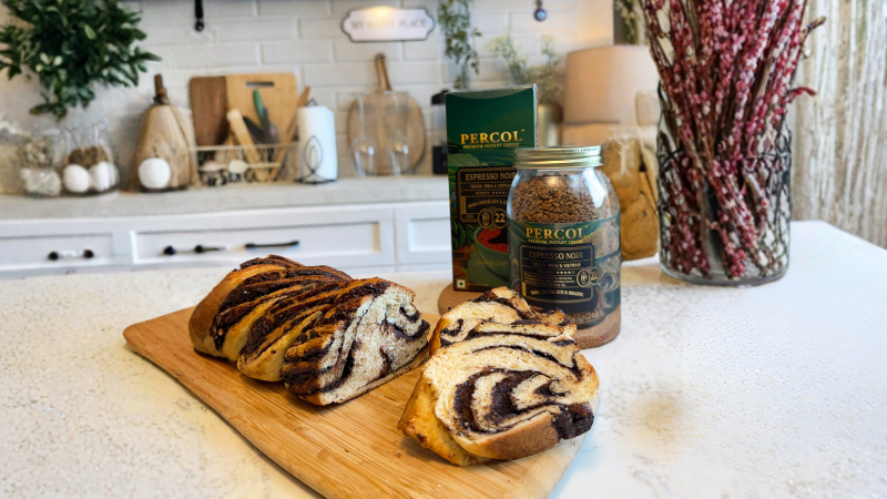Eggless Espresso Chocolate Babka | Soft Twisted Chocolate Bread, Bakery&nbsp;Style